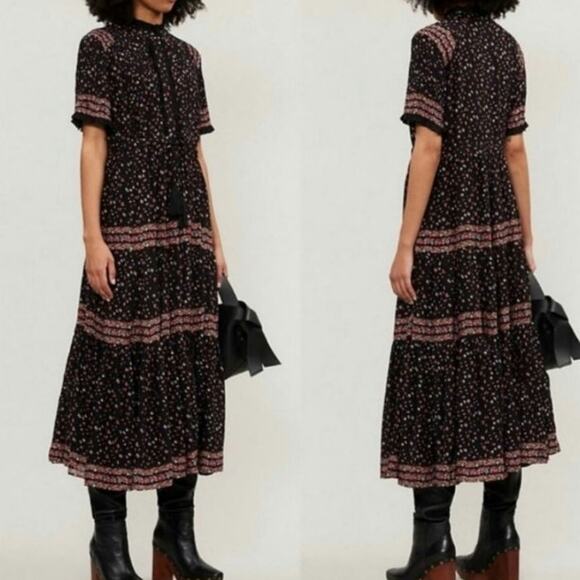 Free People Rare Feeling Boho Floral Midi Dress - Picture 7 of 7